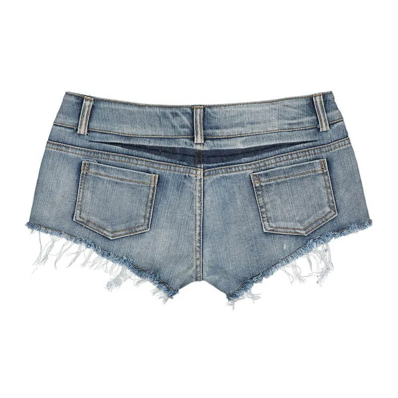 Comfy Women's Summer Denim Shorts Low Rise Jean Shorts