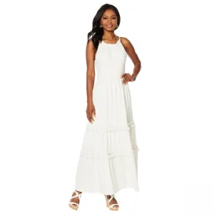 Curations Women's Sleeveless Maxi Dress With Lace Trim
