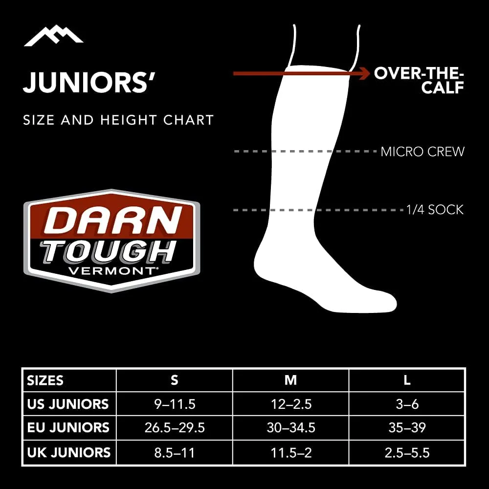 Darn Tough (3029) Edge Jr. OTC Midweight with Cushion and Padded Shin Juniors Sock