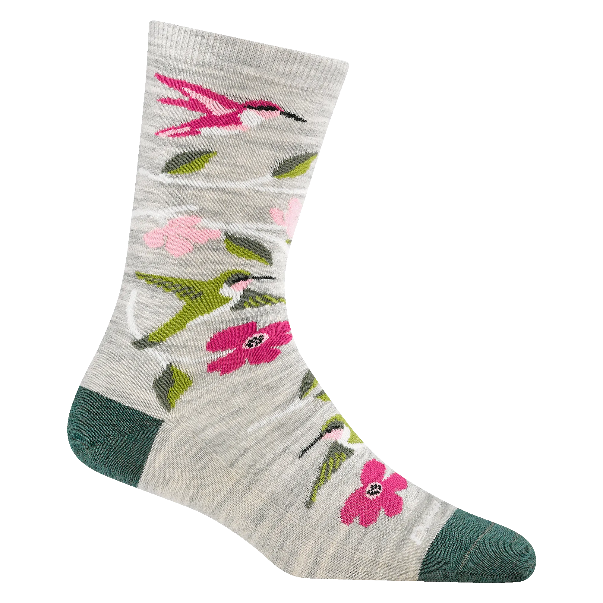 Darn Tough Womens Birds of a Feather Crew Lightweight Socks