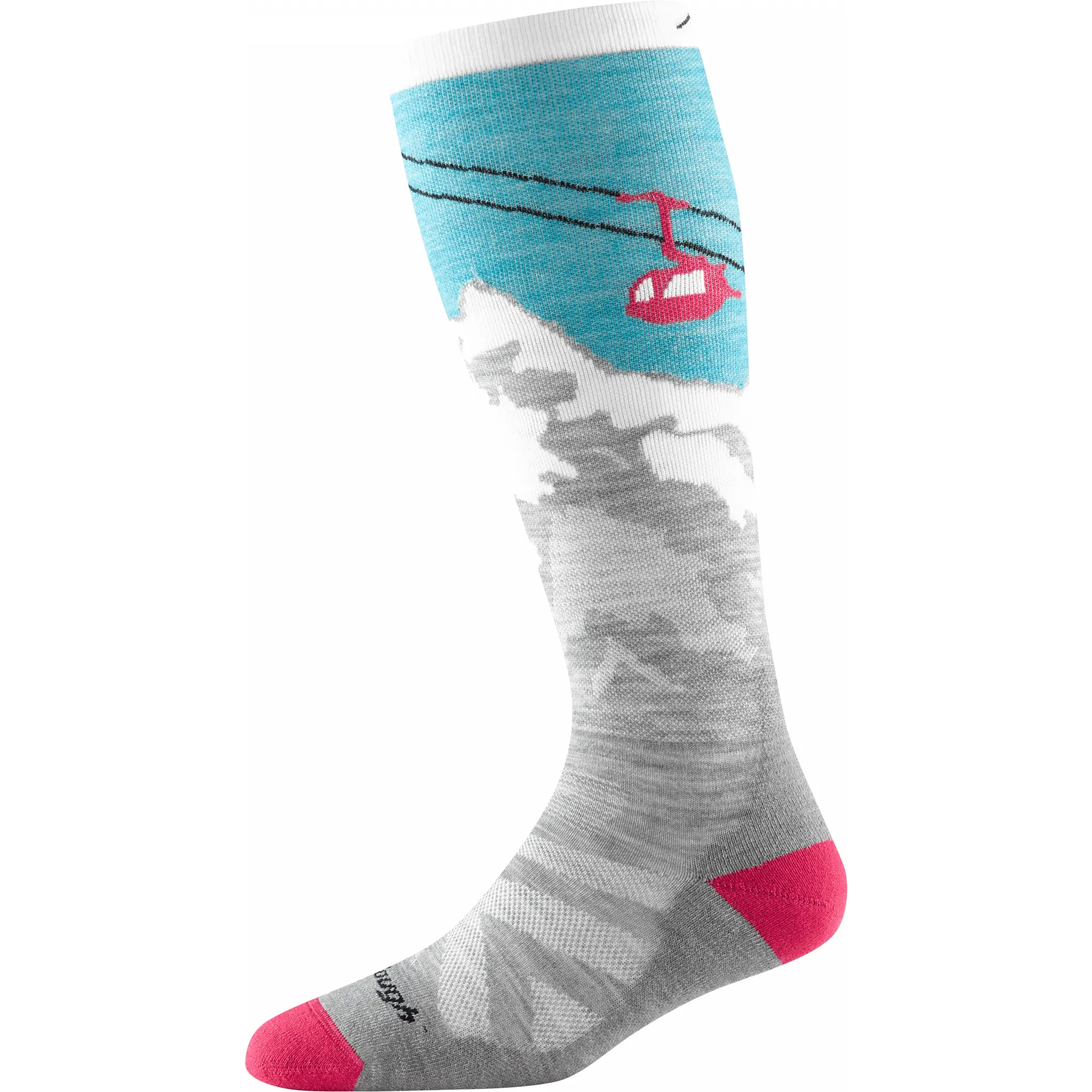 Darn Tough Womens Yeti Over-the-Calf Midweight Ski & Snowboard Socks
