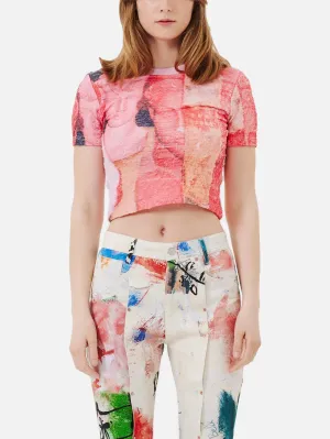David Chiffon Crinkle T-Shirts
