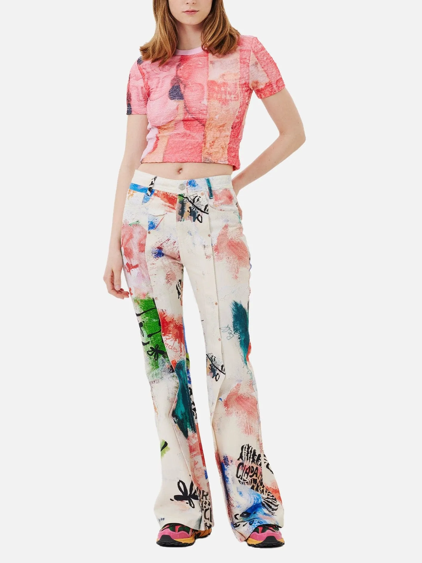 David Chiffon Crinkle T-Shirts