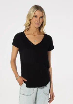 Deep V Tee (Ranch Black)