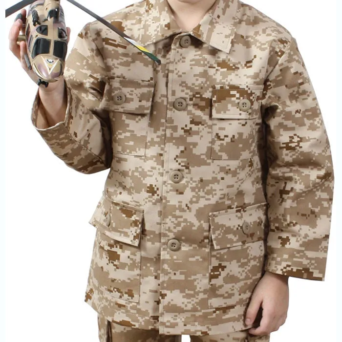 Desert Digital Camouflage - Kids Military BDU Shirt
