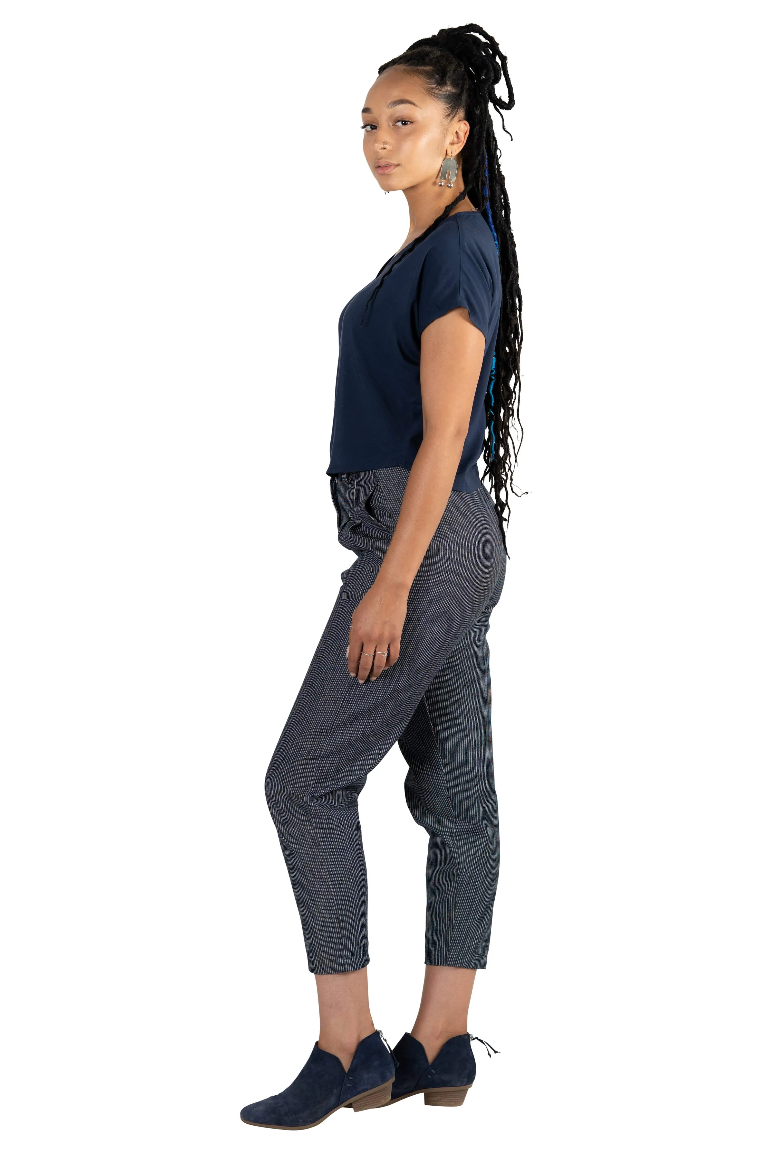 Dolman top in Navy Rayon Challis