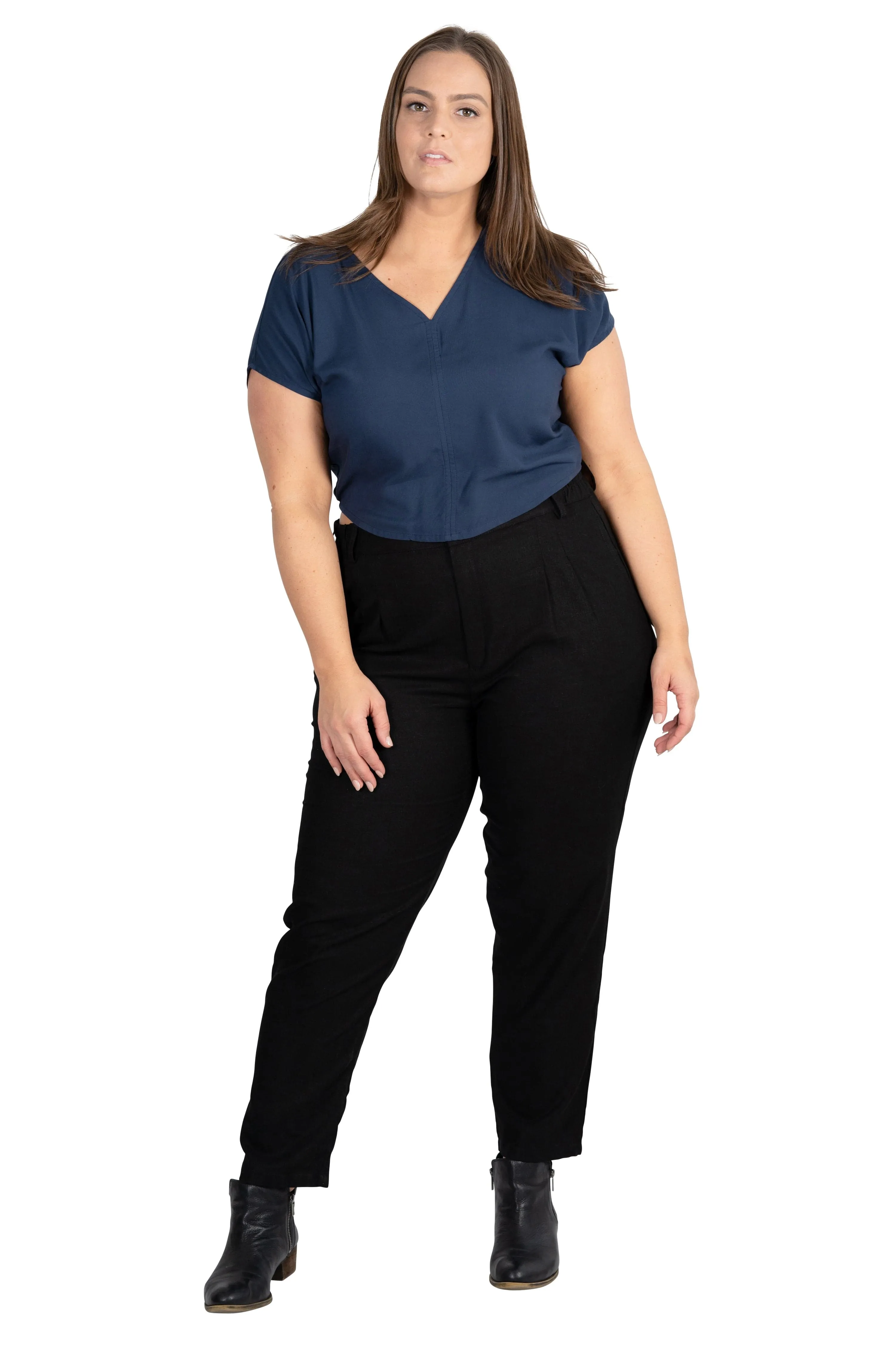 Dolman top in Navy Rayon Challis