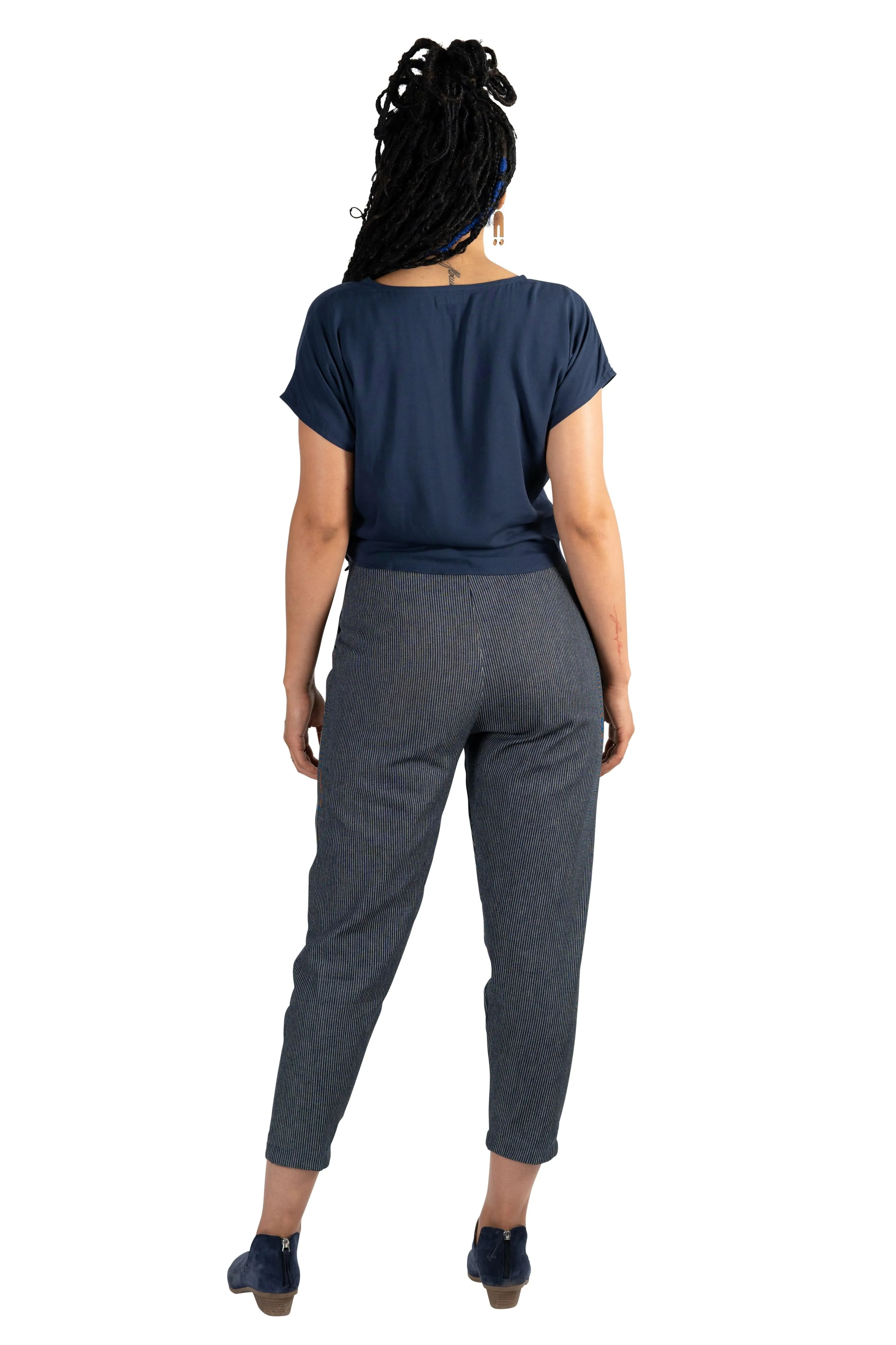Dolman top in Navy Rayon Challis