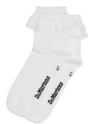 Dr. Martens Frill Lace Socks White