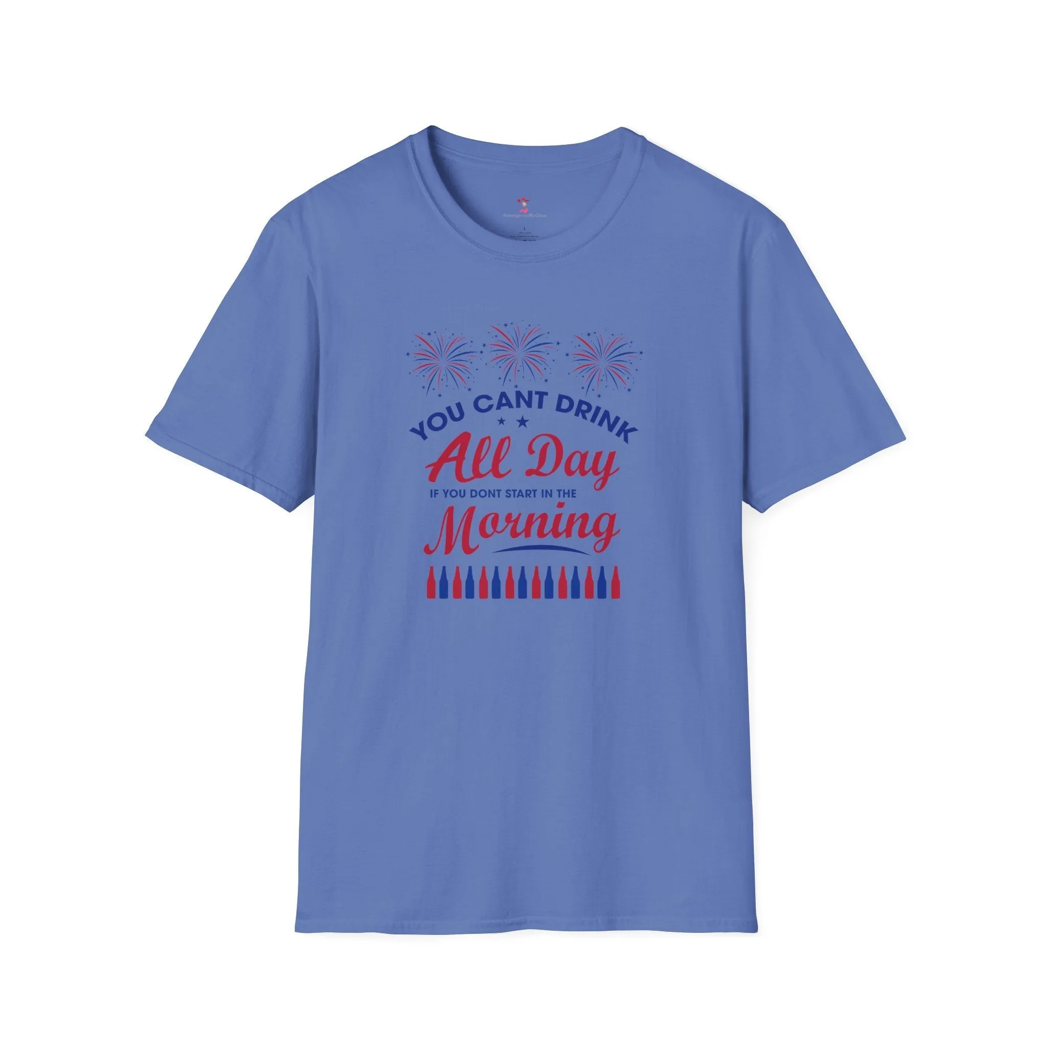Drinking Tee, 4th of July, Day Drinking, Softstyle T-Shirt