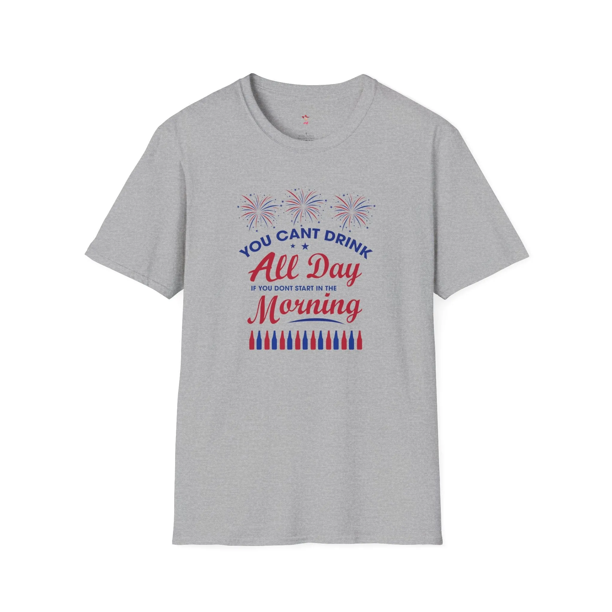 Drinking Tee, 4th of July, Day Drinking, Softstyle T-Shirt