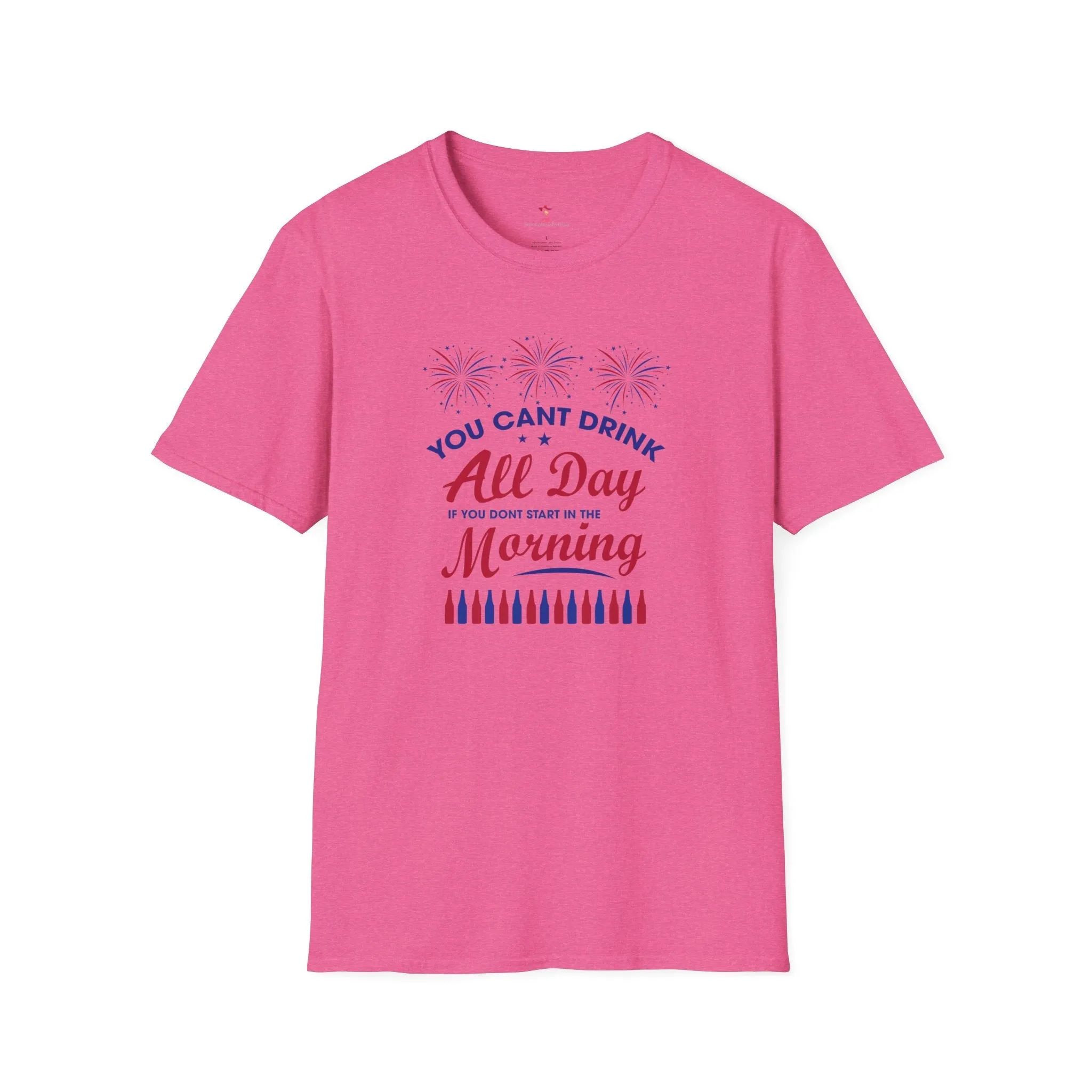 Drinking Tee, 4th of July, Day Drinking, Softstyle T-Shirt