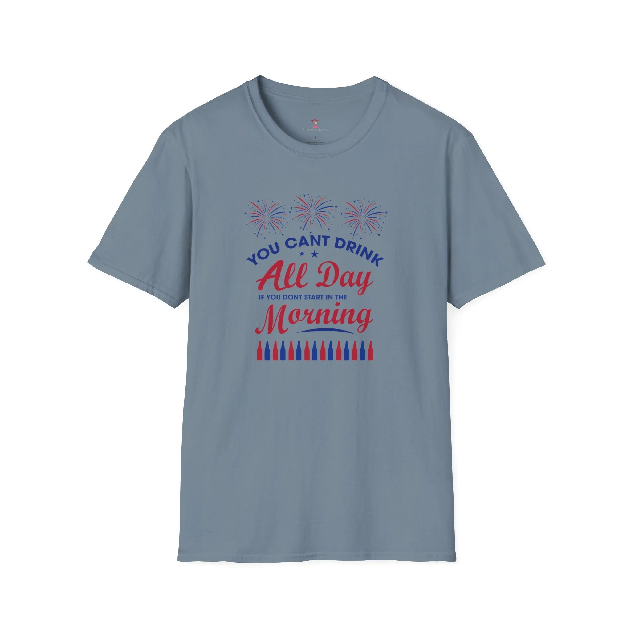 Drinking Tee, 4th of July, Day Drinking, Softstyle T-Shirt