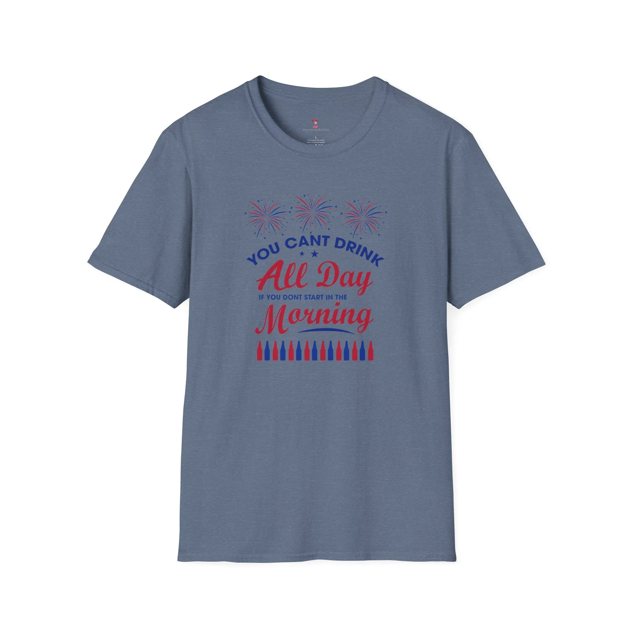 Drinking Tee, 4th of July, Day Drinking, Softstyle T-Shirt