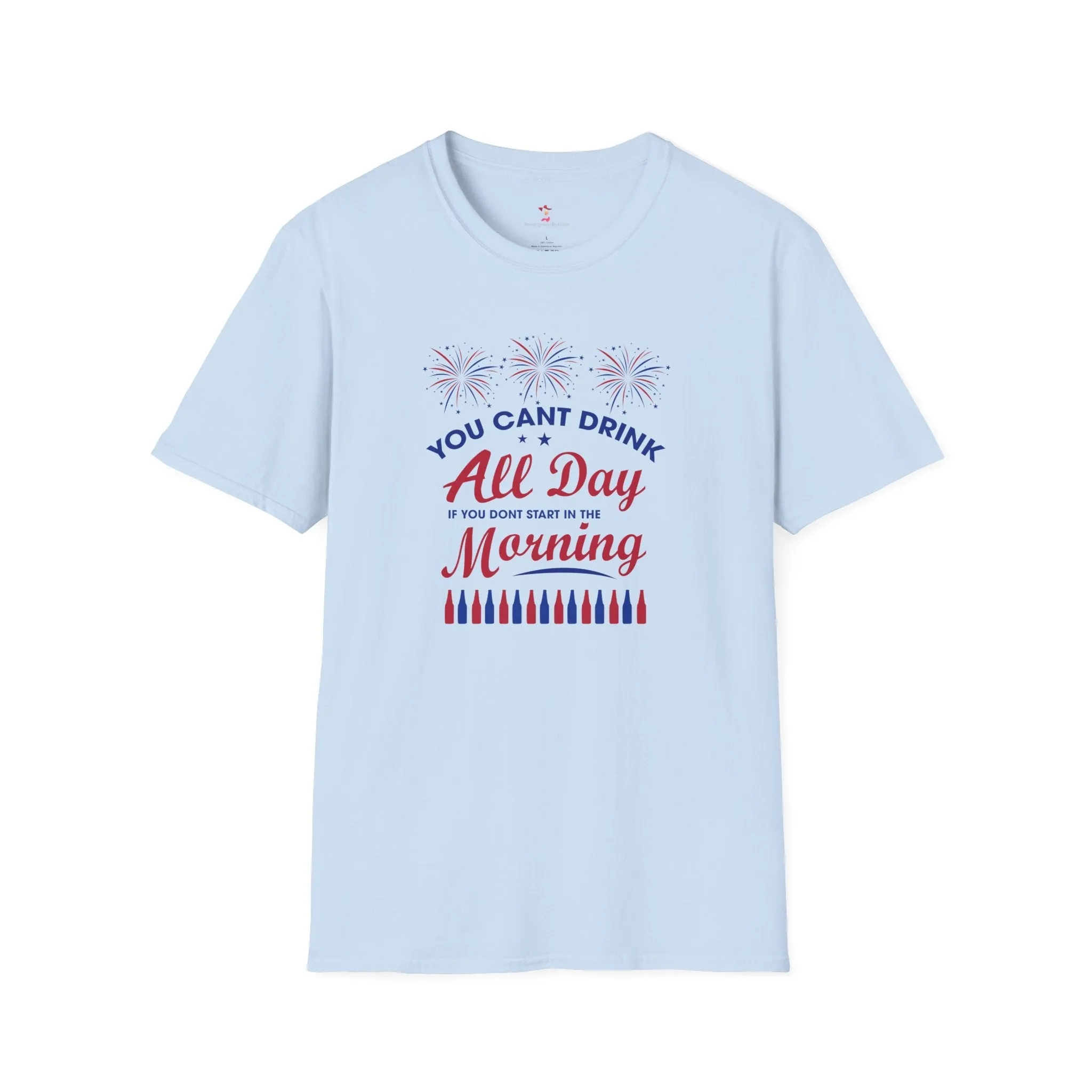 Drinking Tee, 4th of July, Day Drinking, Softstyle T-Shirt