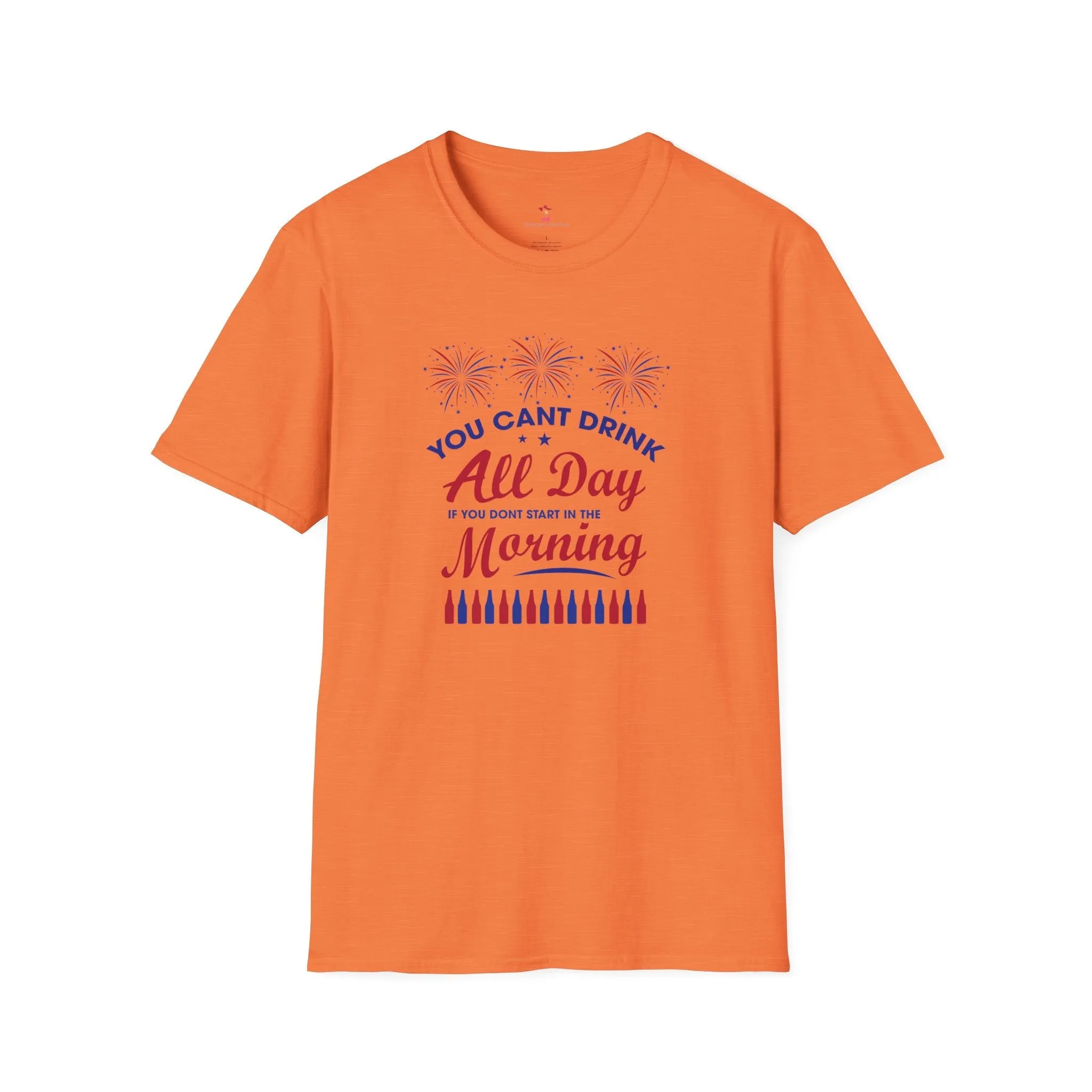 Drinking Tee, 4th of July, Day Drinking, Softstyle T-Shirt