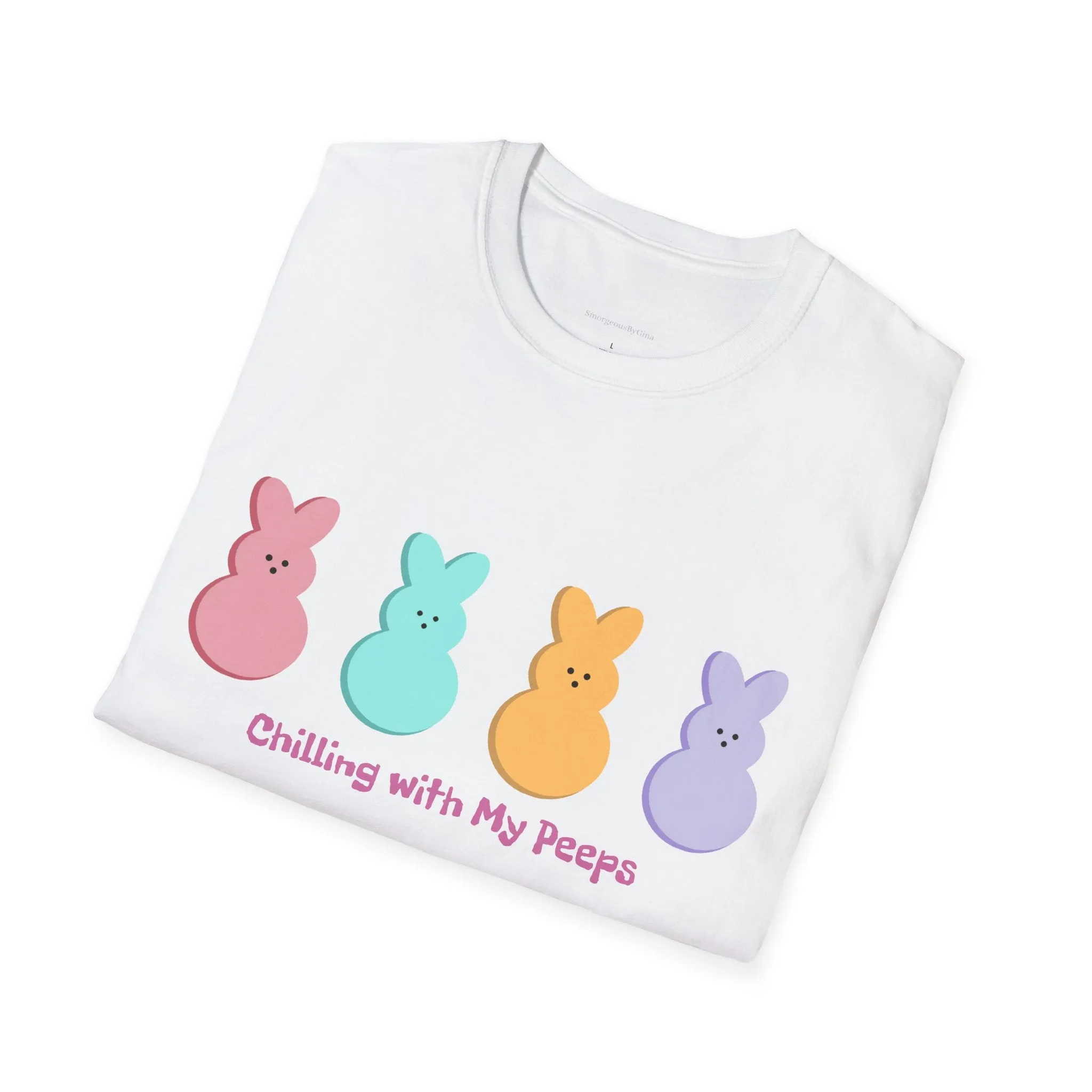 Easter Tee, Chilling with my Peeps, Easter Peep Tee, Easter Peep Shirt, Peeps, Softstyle T-Shirt, Easter