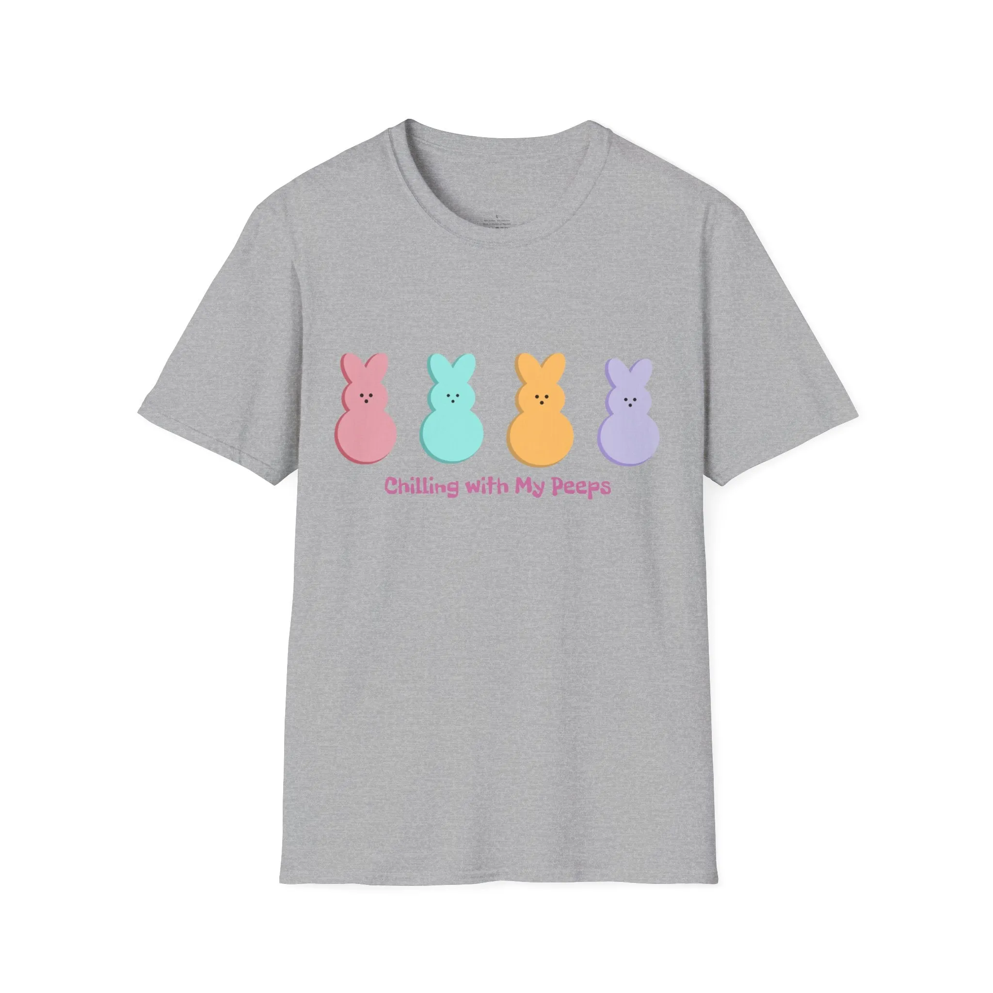 Easter Tee, Chilling with my Peeps, Easter Peep Tee, Easter Peep Shirt, Peeps, Softstyle T-Shirt, Easter