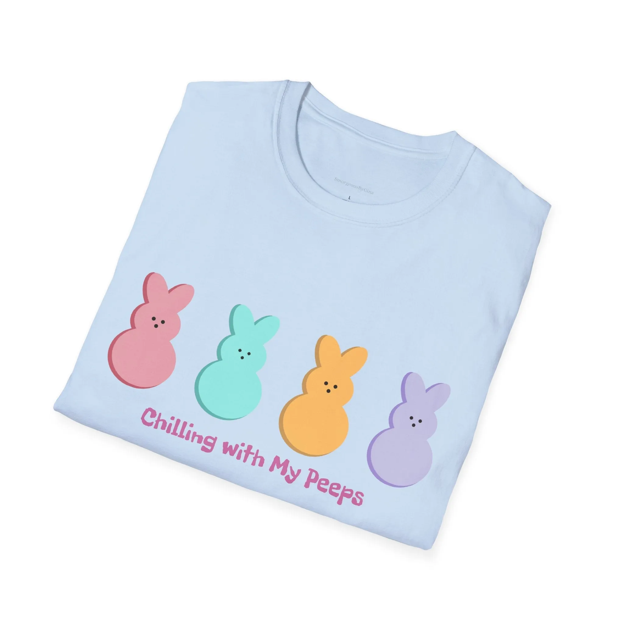 Easter Tee, Chilling with my Peeps, Easter Peep Tee, Easter Peep Shirt, Peeps, Softstyle T-Shirt, Easter