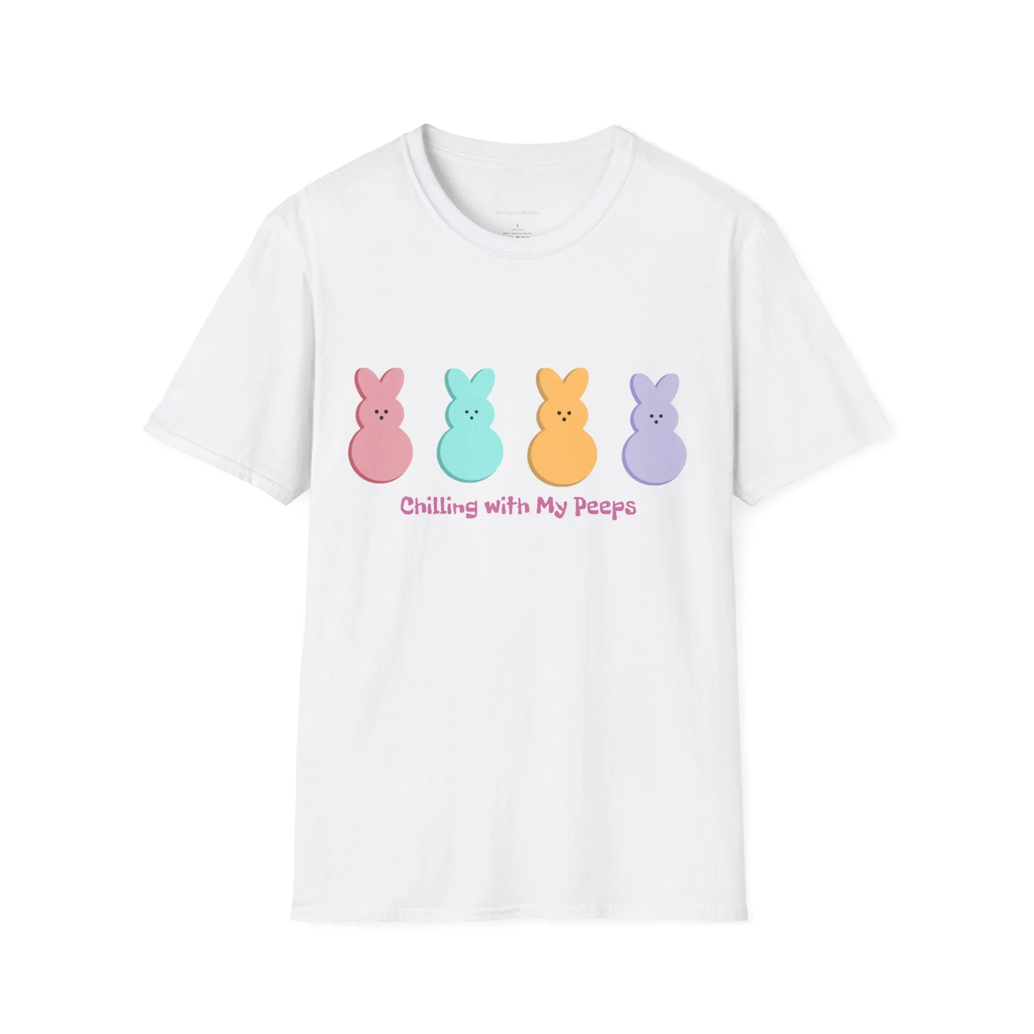 Easter Tee, Chilling with my Peeps, Easter Peep Tee, Easter Peep Shirt, Peeps, Softstyle T-Shirt, Easter