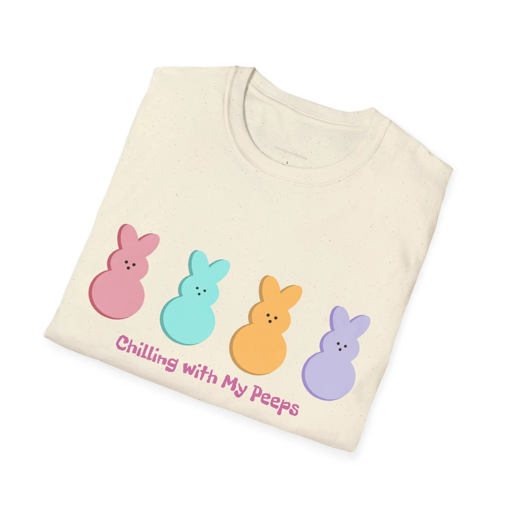Easter Tee, Chilling with my Peeps, Easter Peep Tee, Easter Peep Shirt, Peeps, Softstyle T-Shirt, Easter