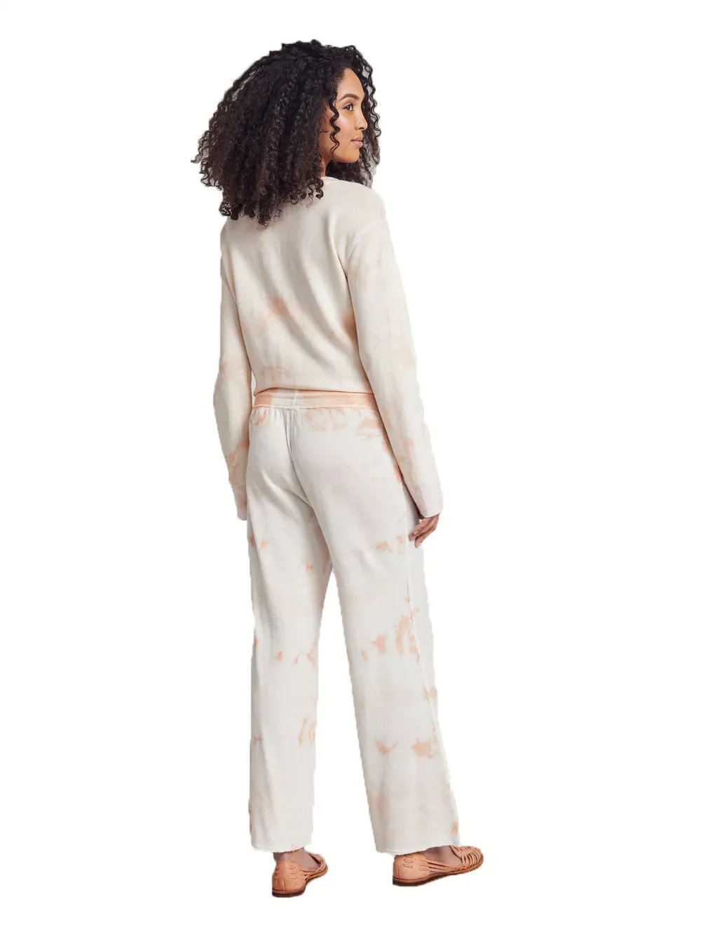 Faherty Women's Clementine Tie Dye Oasis Terry Pants NWT