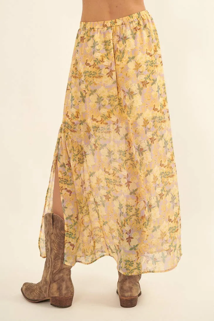 Floral Maxi Skirt