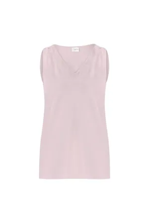 FRINGED BOAT NECK KNITWEAR TOP PINK