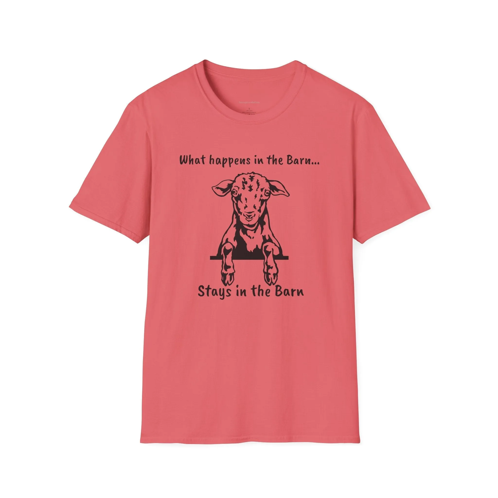 Fun Barn Tee, Goat Love, Farm Tee, Goat Tee, Softstyle T-Shirt
