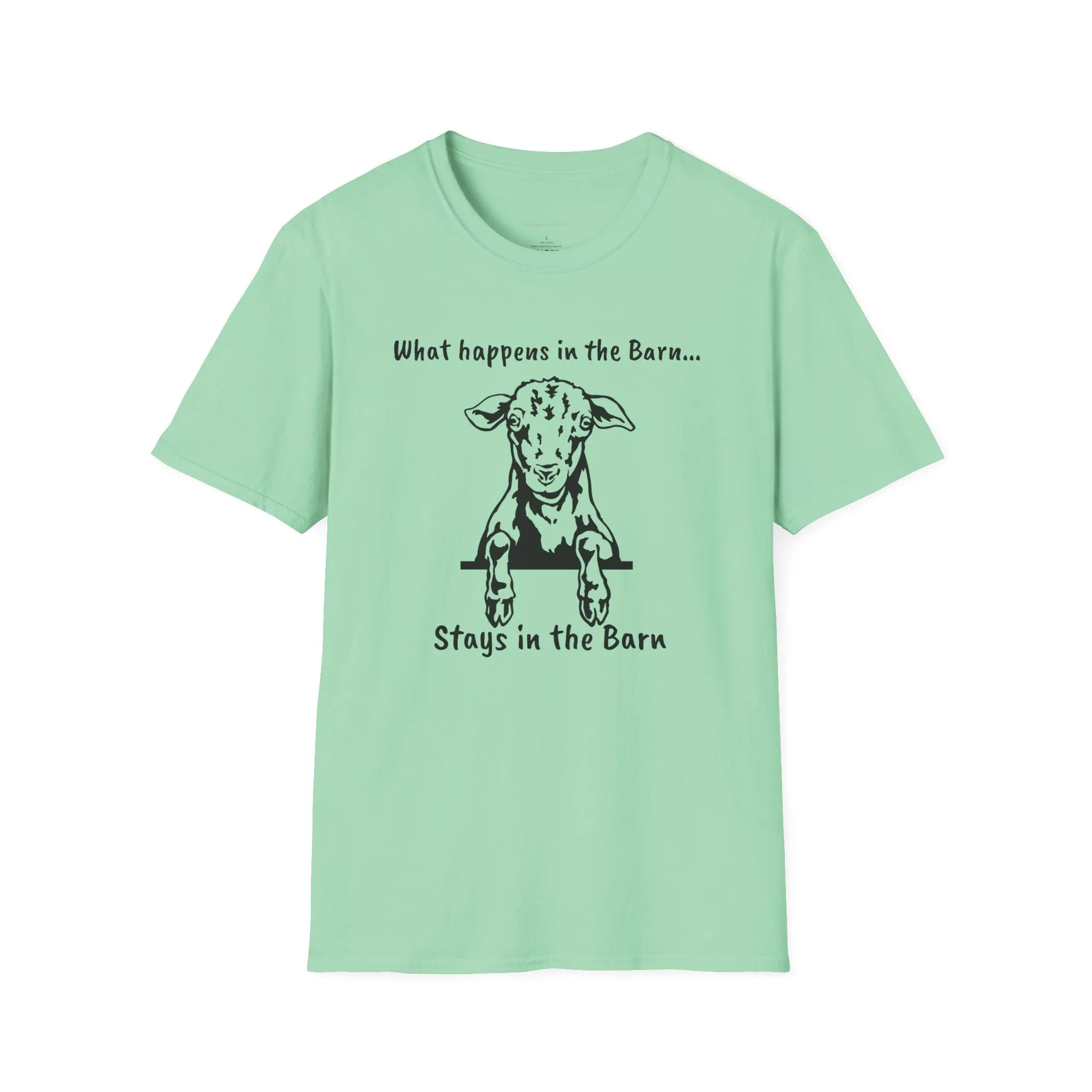 Fun Barn Tee, Goat Love, Farm Tee, Goat Tee, Softstyle T-Shirt