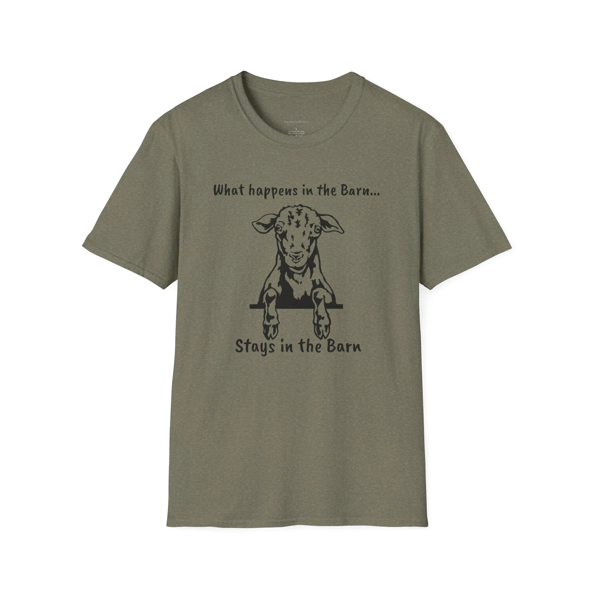 Fun Barn Tee, Goat Love, Farm Tee, Goat Tee, Softstyle T-Shirt