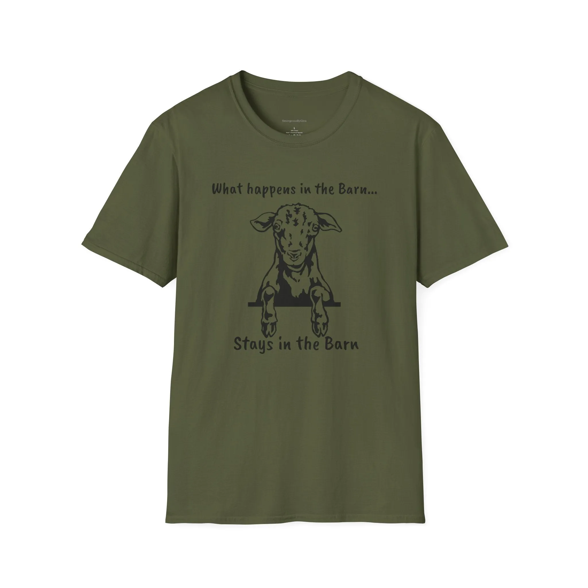 Fun Barn Tee, Goat Love, Farm Tee, Goat Tee, Softstyle T-Shirt