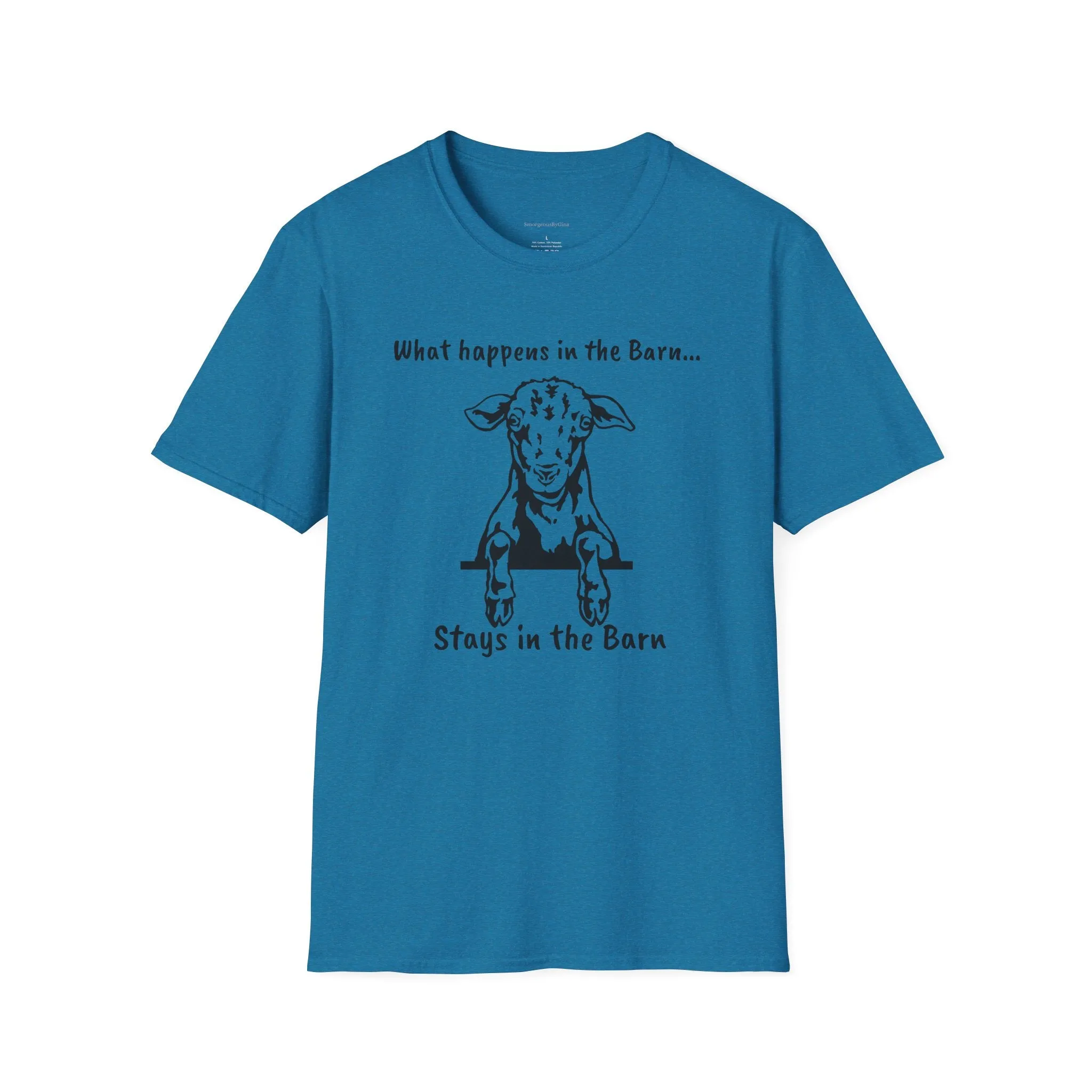 Fun Barn Tee, Goat Love, Farm Tee, Goat Tee, Softstyle T-Shirt