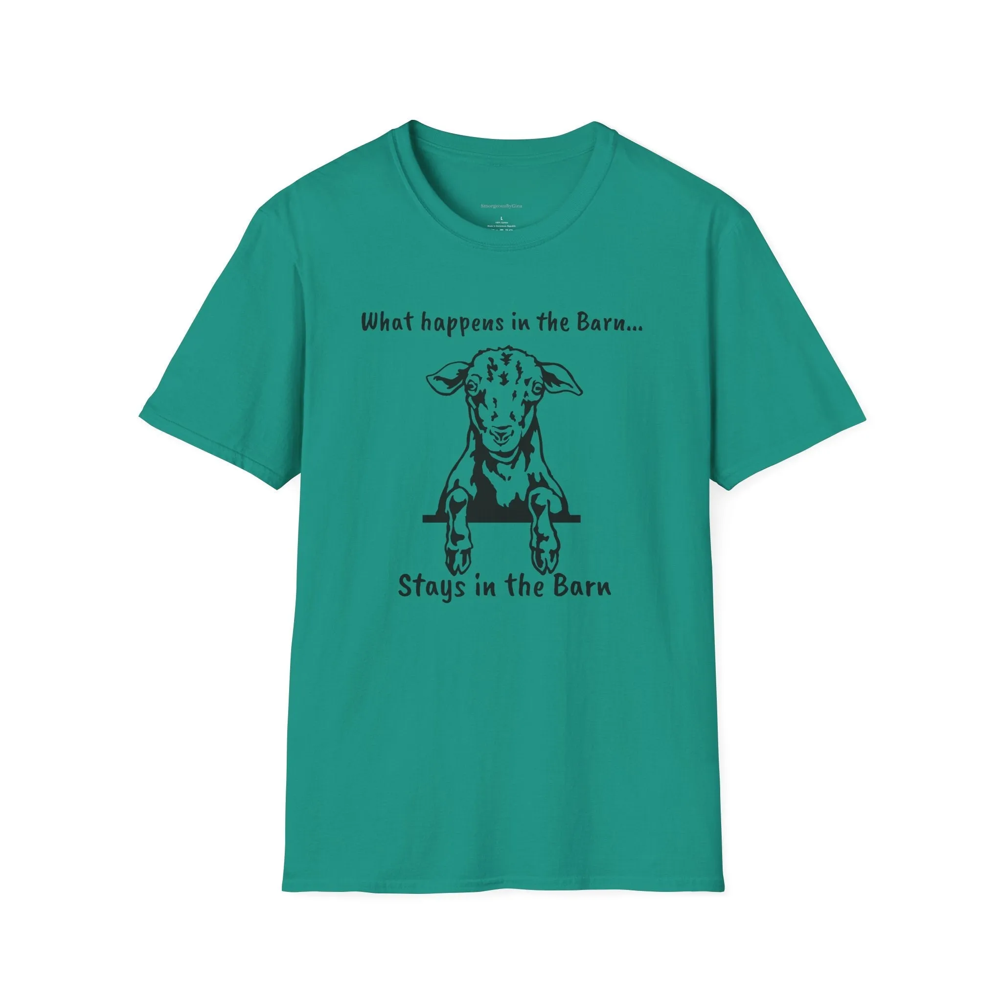 Fun Barn Tee, Goat Love, Farm Tee, Goat Tee, Softstyle T-Shirt