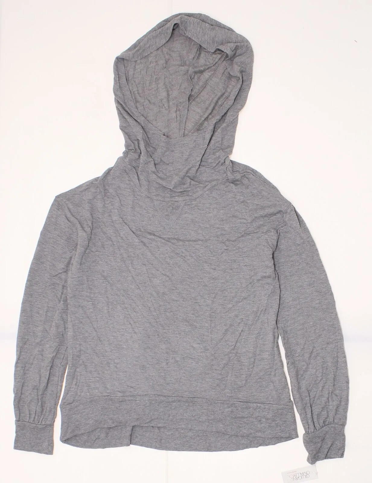 Gilligan & O'Malley Women's Cozy High Low Cowl Neck Hooded Sleep Sweatshirt