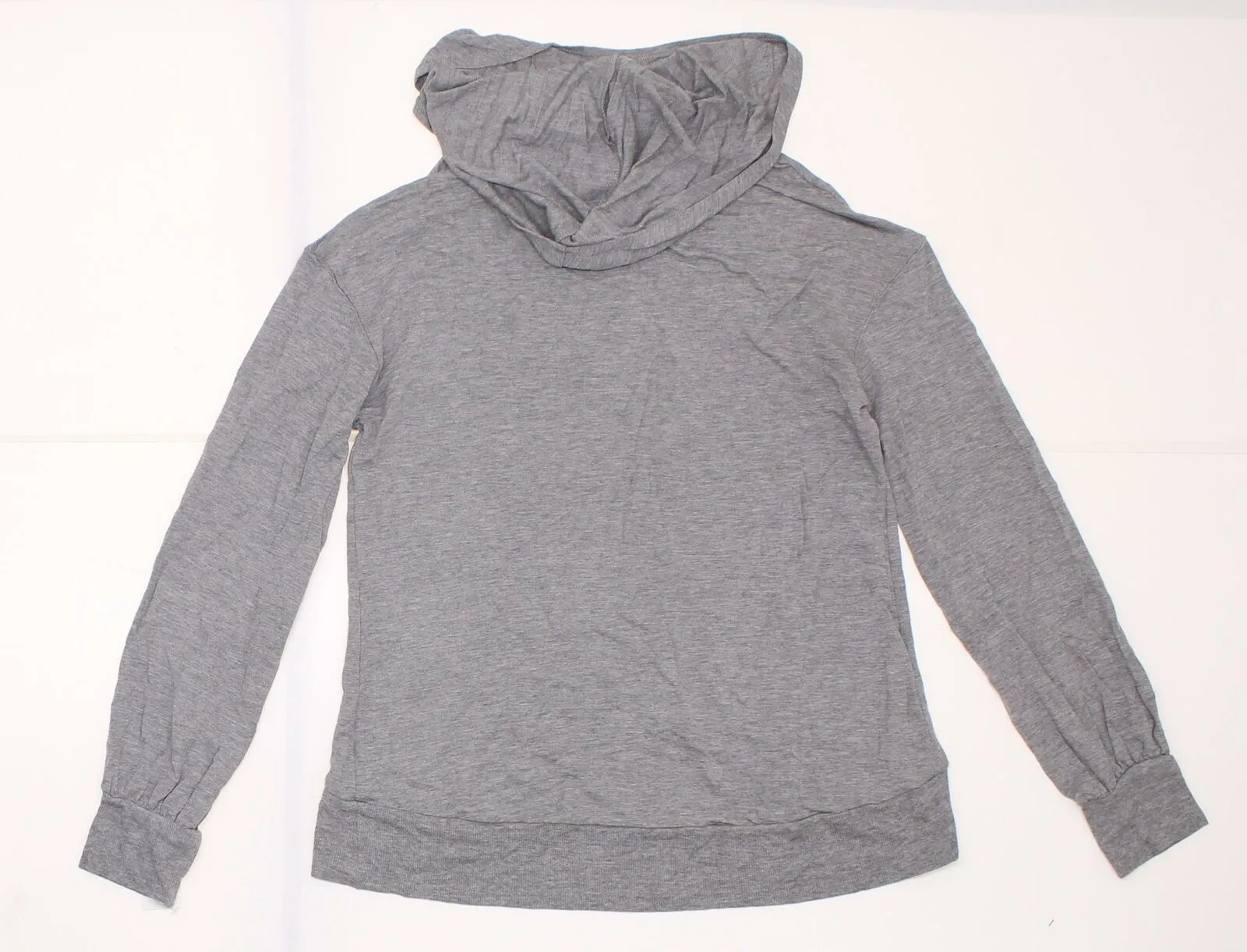 Gilligan & O'Malley Women's Cozy High Low Cowl Neck Hooded Sleep Sweatshirt