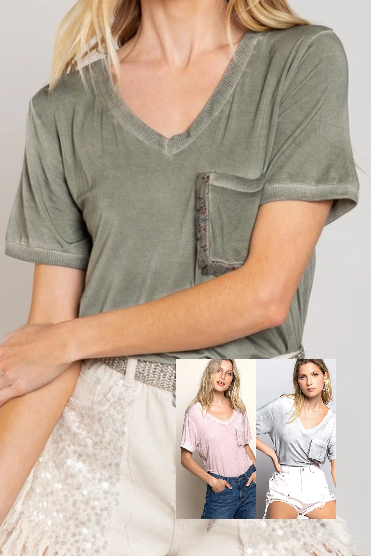Girly Meets Basic Short Sleeve Top
