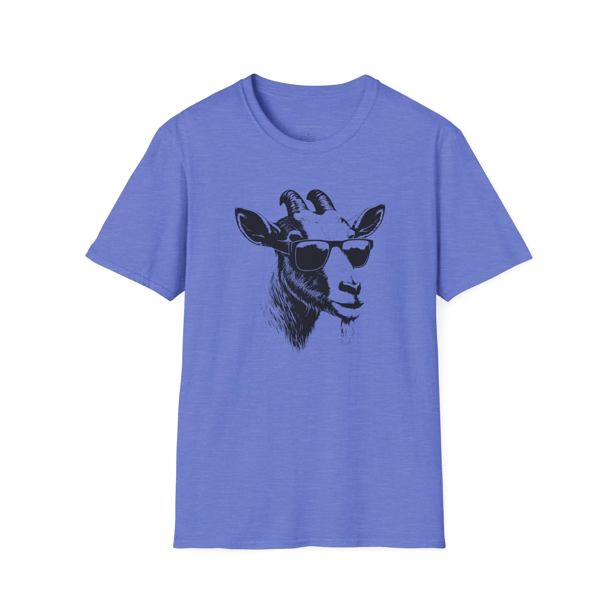 Goat Shirt, Fun Goat Tee, Goat with Sunglasses shirt, Softstyle T-Shirt