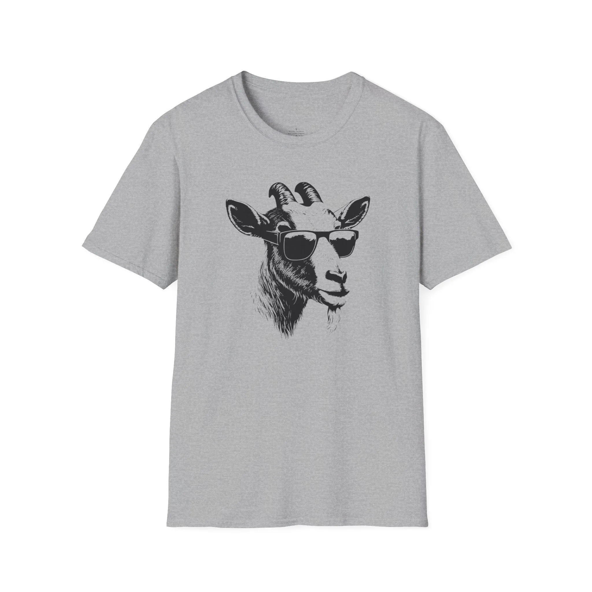 Goat Shirt, Fun Goat Tee, Goat with Sunglasses shirt, Softstyle T-Shirt