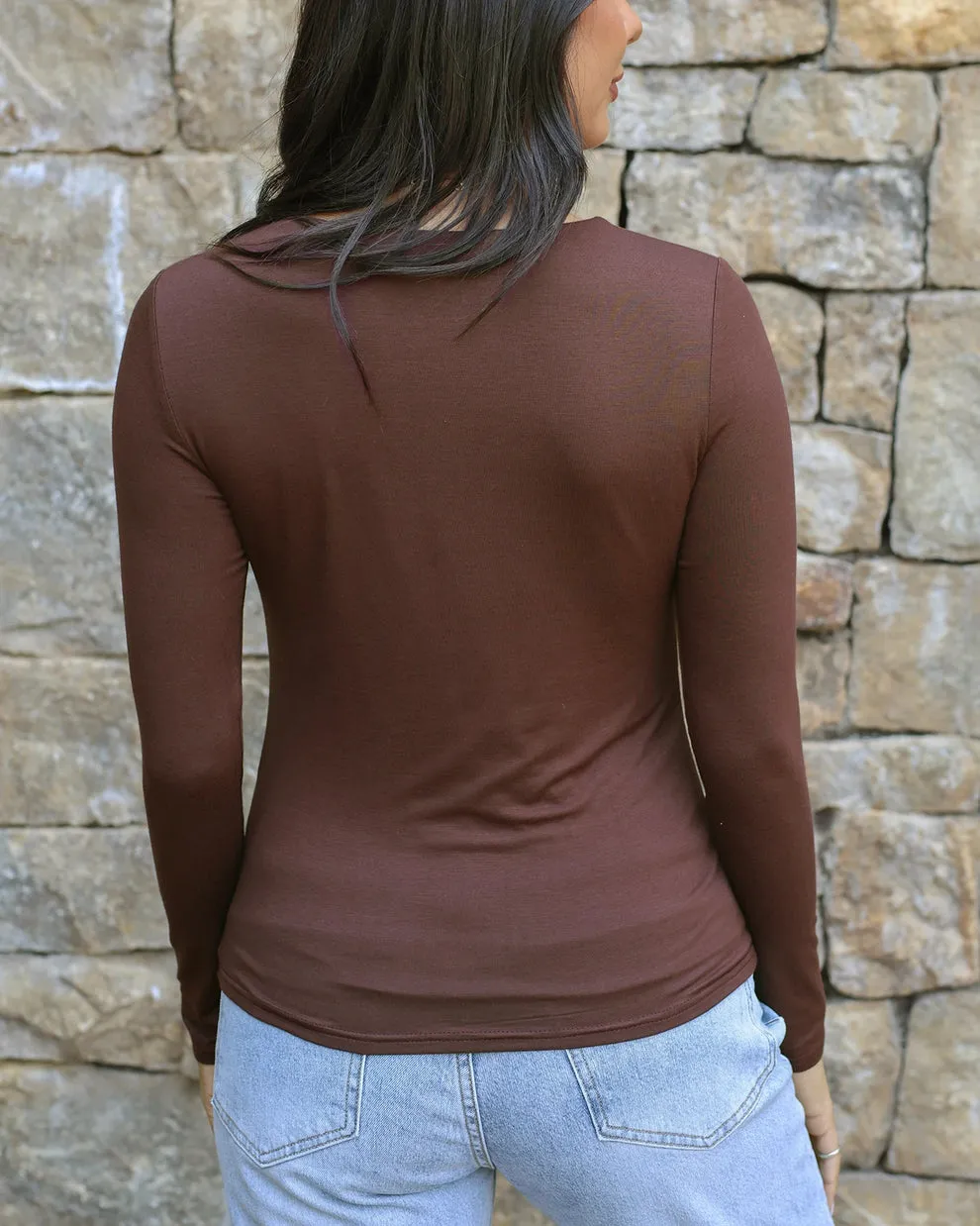 Grace & Lace Modal Long Sleeve V-Neck