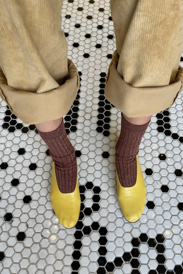 Her Socks | Bronze Glitter