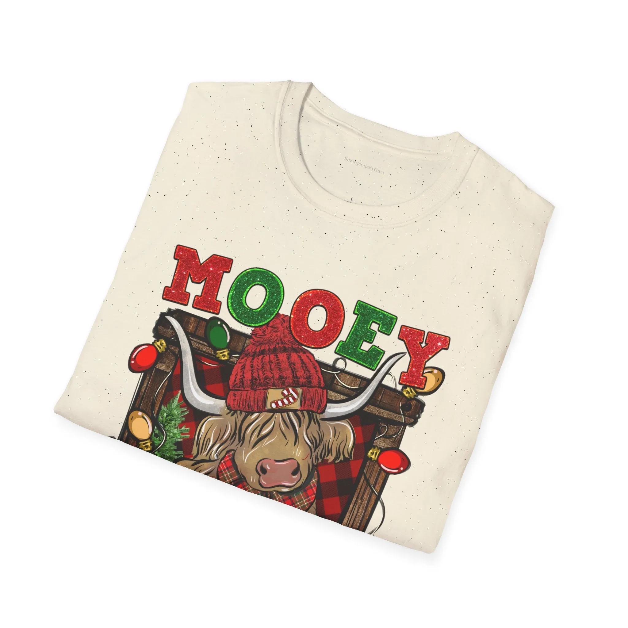 Highlander Mooey Christmas Softstyle T-Shirt