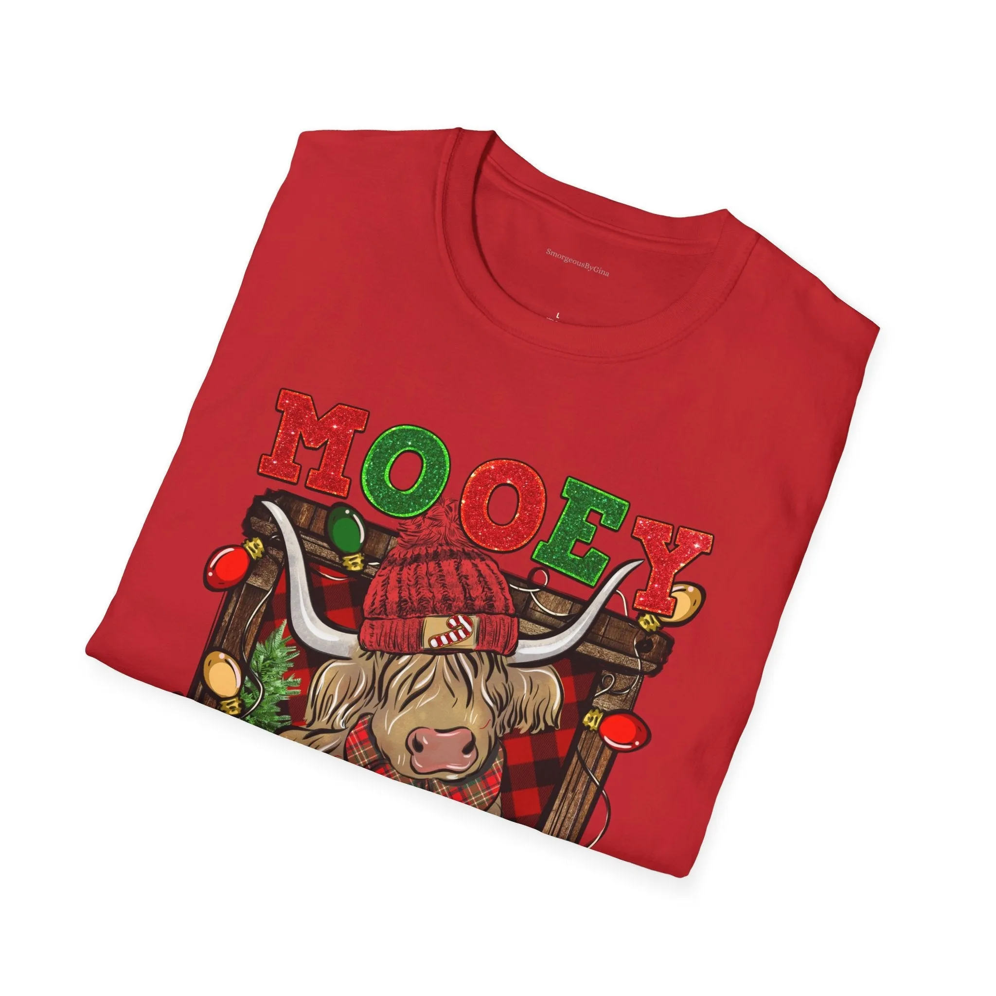 Highlander Mooey Christmas Softstyle T-Shirt