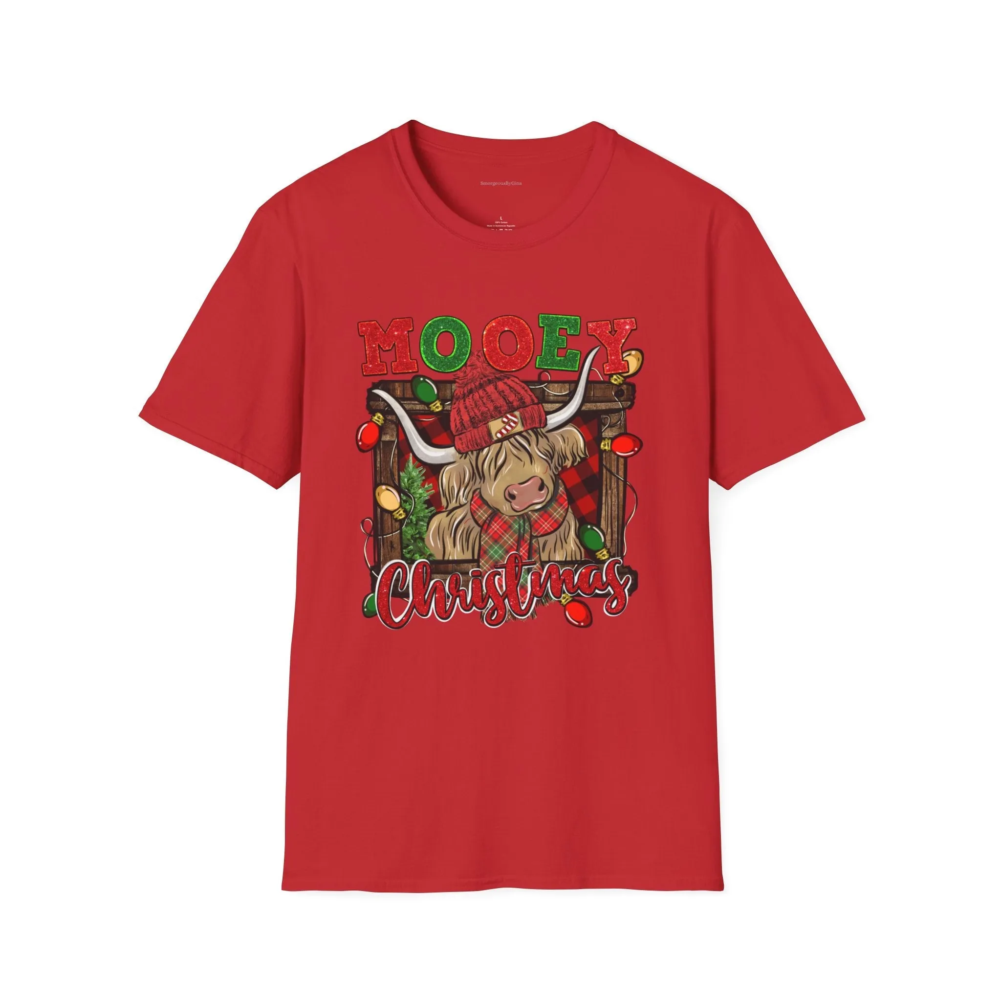 Highlander Mooey Christmas Softstyle T-Shirt