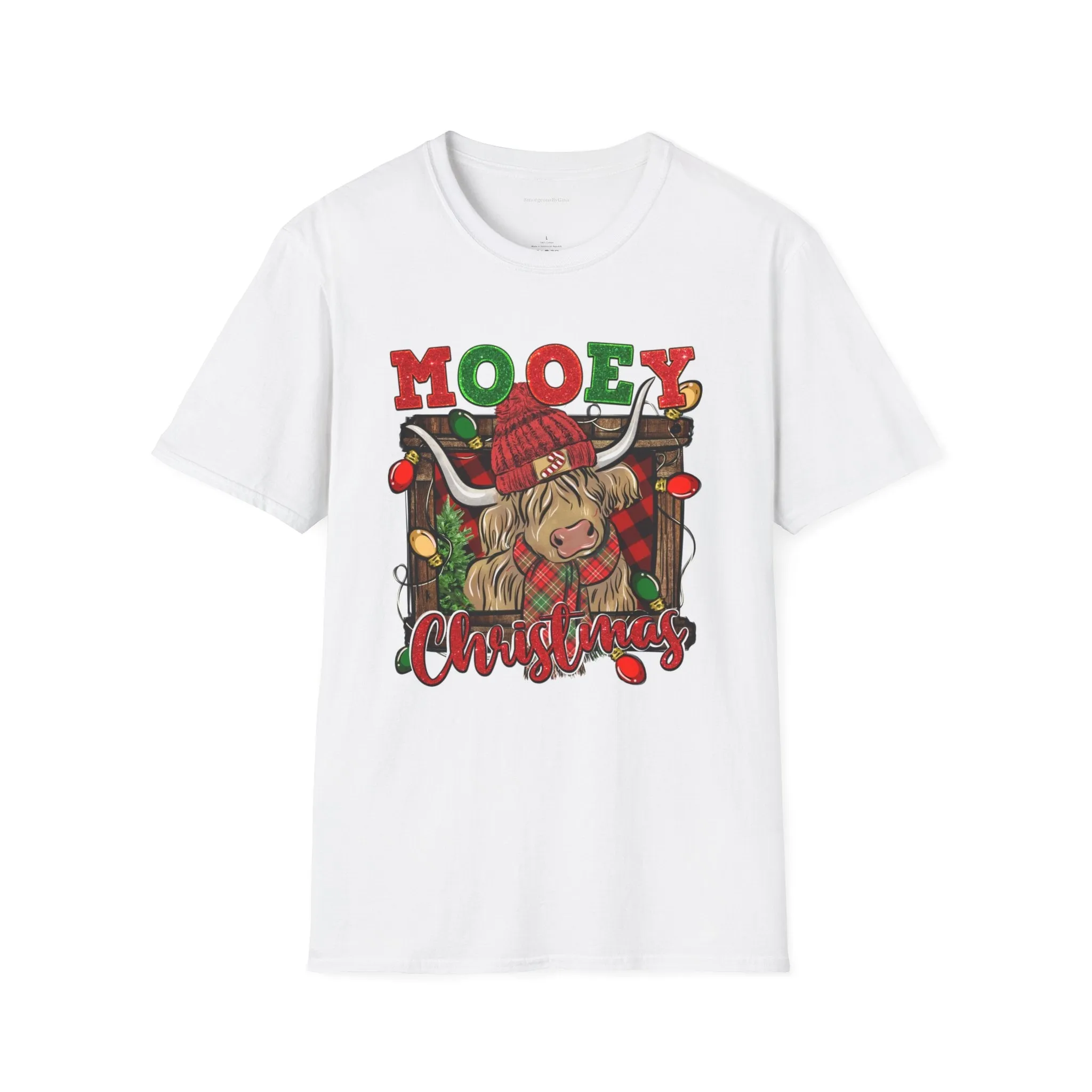 Highlander Mooey Christmas Softstyle T-Shirt