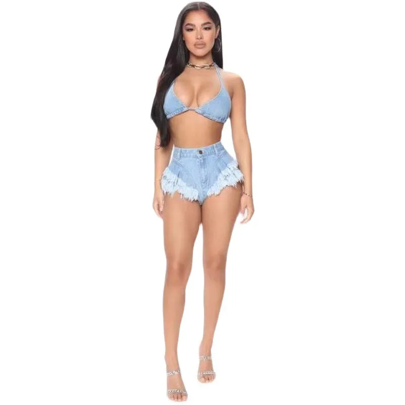 Hot Pants High Waist Jean Shorts Mini Denim Shorts For Women