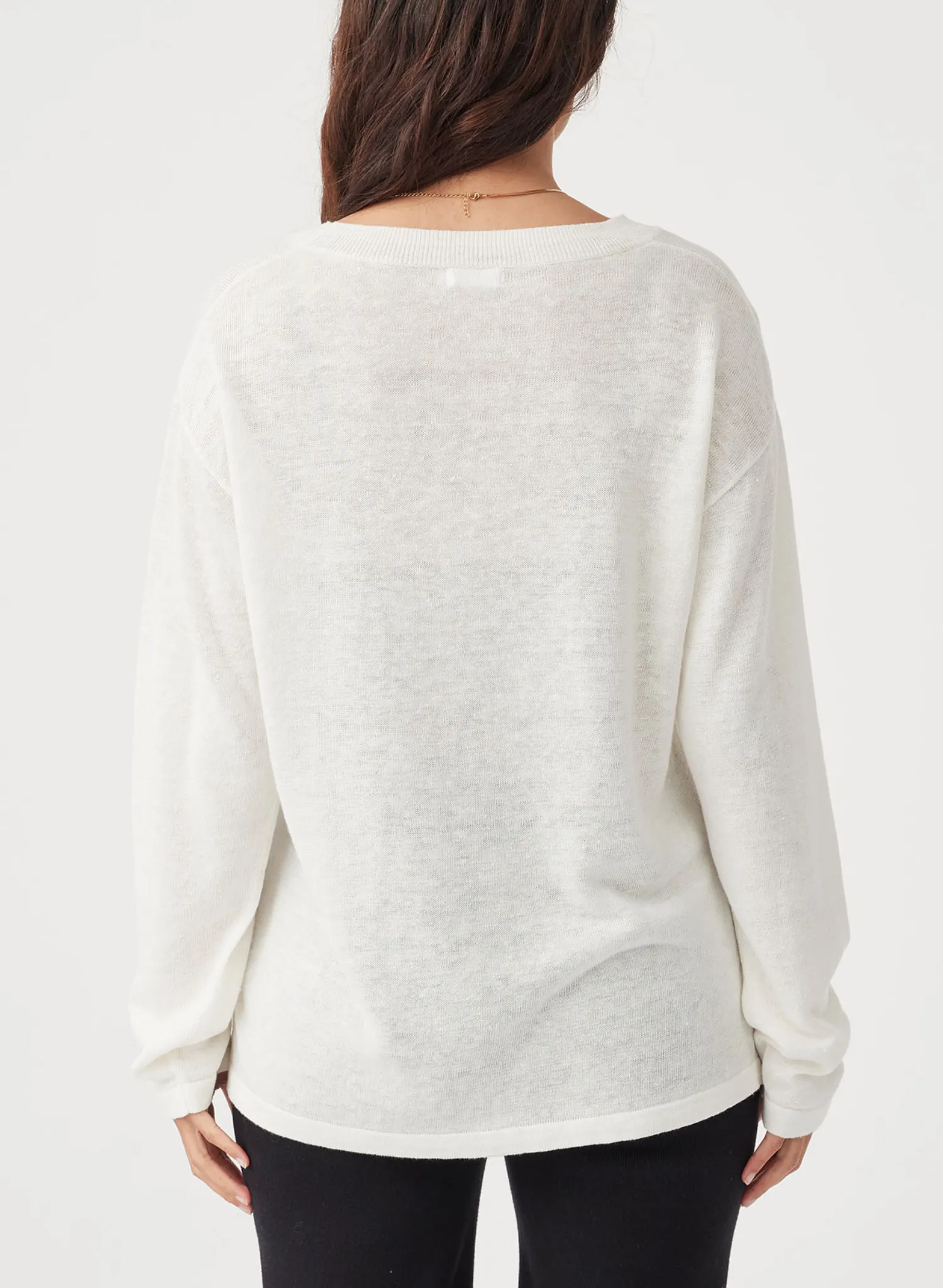 Hugo Long Sleeve Tshirt in Cream