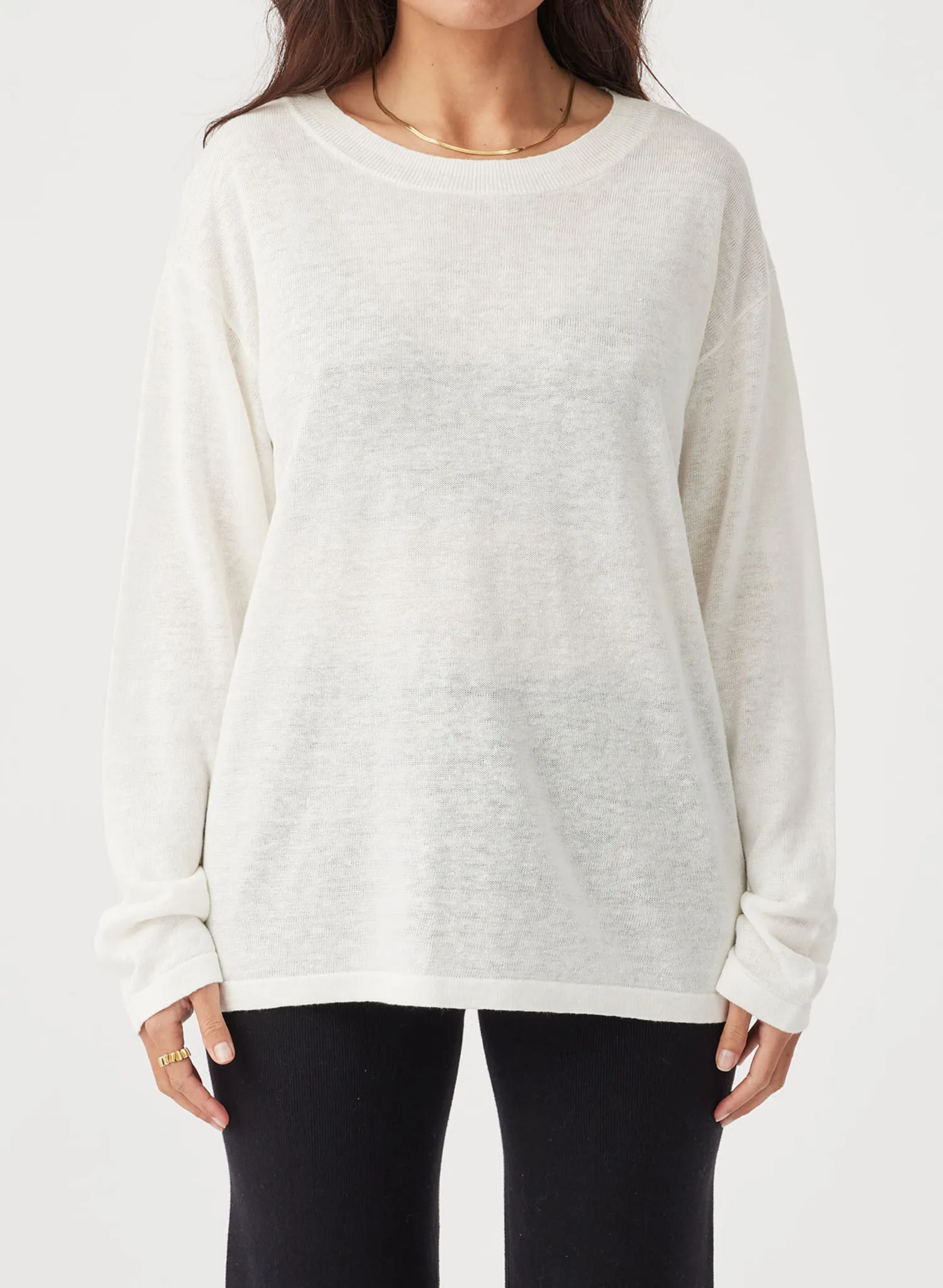Hugo Long Sleeve Tshirt in Cream