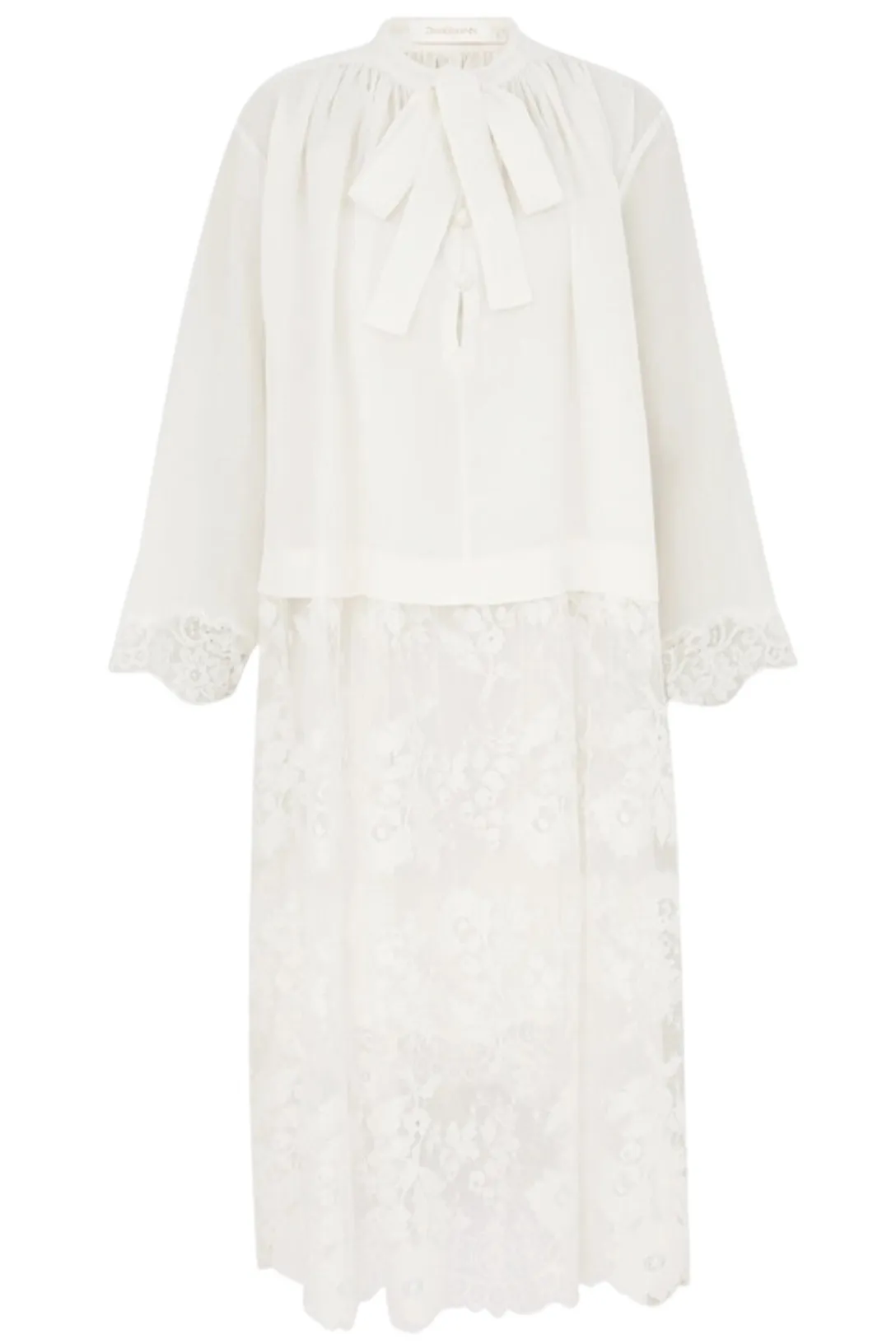 Illuminate Lace Smock Dress | Ivory