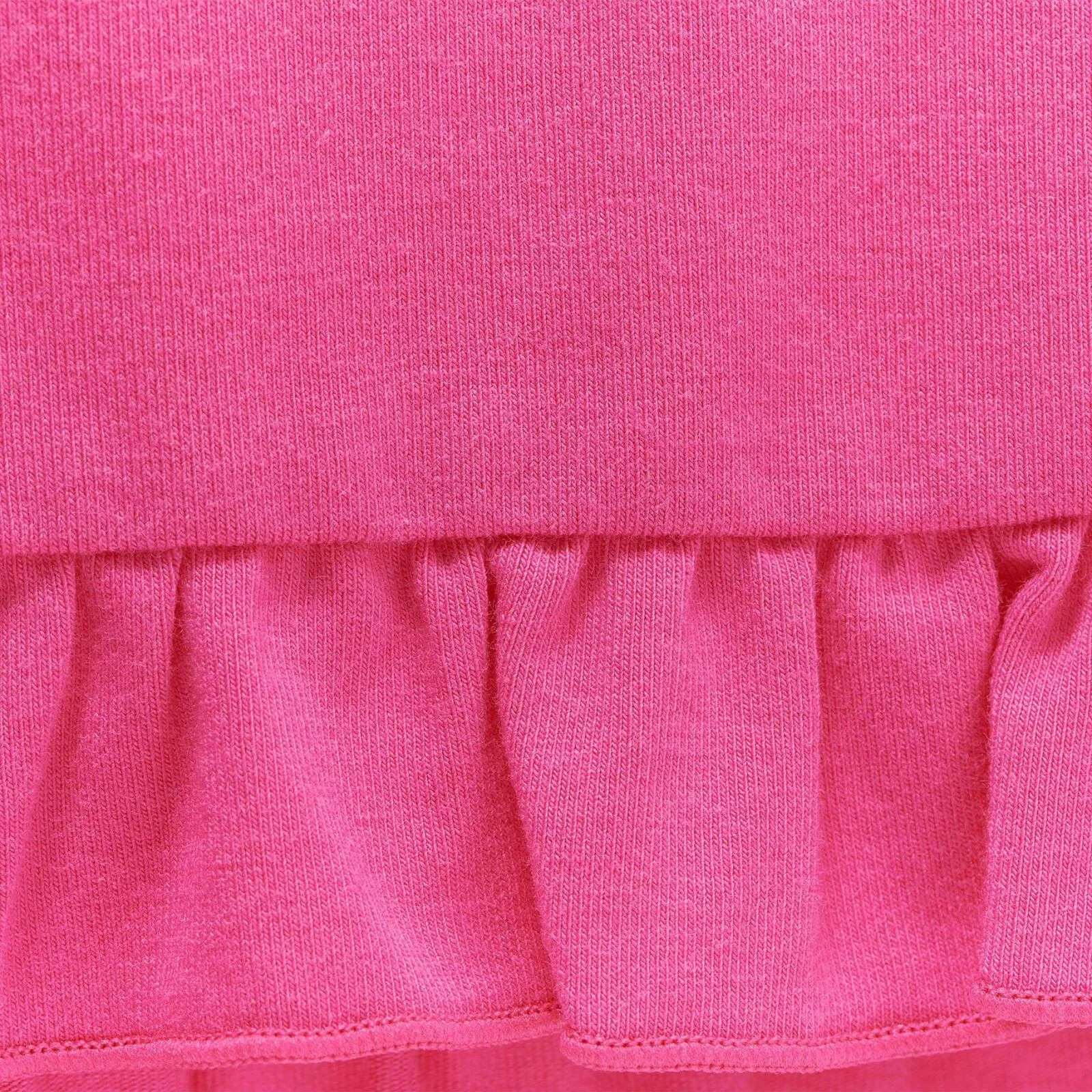 Isaac Mizrahi Live! Scoop Neck Curved Ruffle Hem Knit Top Hot Pink Medium